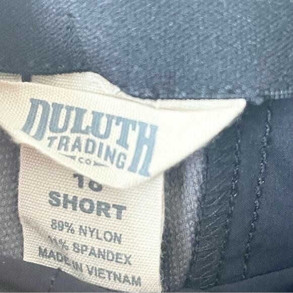 Duluth Company Flat Front Ankle Pants Women’s size 18 Short gray - Picture 3 of 9